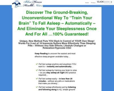 The Insomnia Program cb | Blue Heron Health News The Insomnia Program cb | Blue Heron Health News