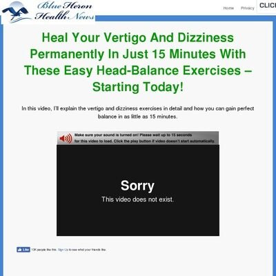 Vertigo and Dizziness Program - Blue Heron Health News