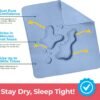 Utopia Bedding Washable Underpads 34" x 52" (Pack of 4), Waterproof Reusable Heavy Absorbency Incontinence Bed Pads for Adults, Kids, Elderly and Pets, Bedwetting Pads for Sofa and Couch (Blue) - Image 3