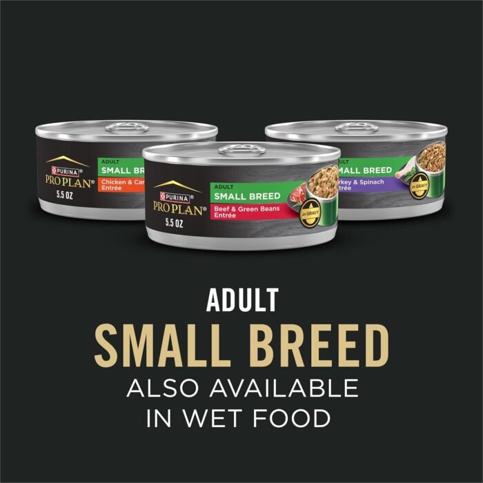 Purina Pro Plan High Protein Small Breed Dog Food, Shredded Blend Beef & Rice Formula - 18 lb. Bag