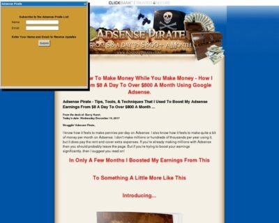 Adsense Pirate - From  A Day To 0+ A Month