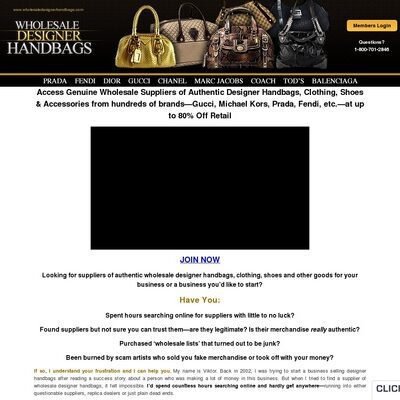 Authentic Wholesale Designer Handbags, Clothing, Shoes - Suppliers