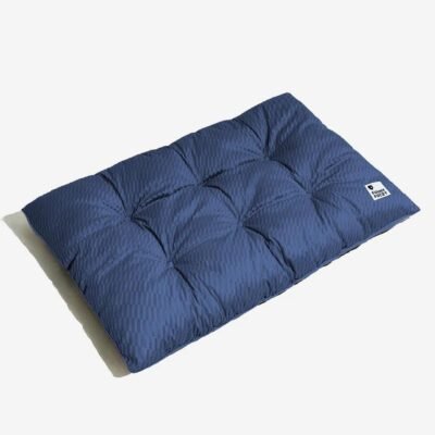 FUNNY FUZZY 2 in 1 Dog Bed Crate Pad Mat, Washable Reversible Floor Dog Mats,Fluffy Dog Kennel Pad for Small Large Sized Dog,Indoor Cats,Sleeping Mattress, 29.9" × 18.9", Midnight Blue