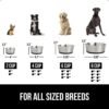 GORILLA GRIP Set of 2 Dog Bowls, Heavy Duty Metal Food and Water Bowl for Feeding Dogs and Cats, Dishwasher Safe, Rust Resistant Stainless Steel, BPA Free Rubber Base, Holds 2 Cups (16 fl oz), Black
