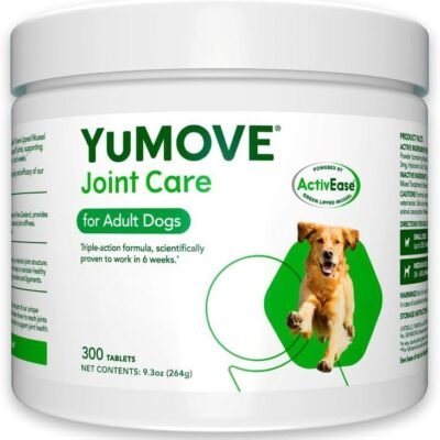 Hip and Joint Supplement for Dogs with Glucosamine, Green Lipped Mussel, Chondroitin, MSM, Omega 3 & Hyaluronic Acid - Joint Support Supplement - for Adult Dogs 300 Tablets