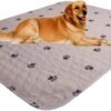 SincoPet Washable Dog Pee Pads with Puppy Grooming Gloves,Puppy Pads,Reusable Pet Training Pads,Large ,Waterproof Pet Pads for Dog Bed Mat,Super Absorbing Whelping Pads,41x41 Inch (Pack of 2)