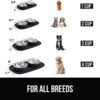GORILLA GRIP Patent Pending 100% Waterproof BPA Free Cat and Dog Bowls Silicone Feeding Mat Set, Stainless Steel Bowl Slip Resistant Raised Edges, Catch Water, Food, Pet Accessories, 1 Cup, Black