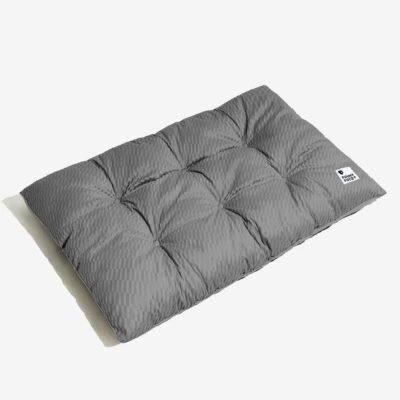 FUNNY FUZZY 2 in 1 Dog Bed Crate Pad Mat, Washable Reversible Pet Floor Mats,Fluffy Kennel Pad for Small Large Sized Dog,Indoor Cats,Sleeping Mattress, 23.6" × 17.9", Charcoal Grey