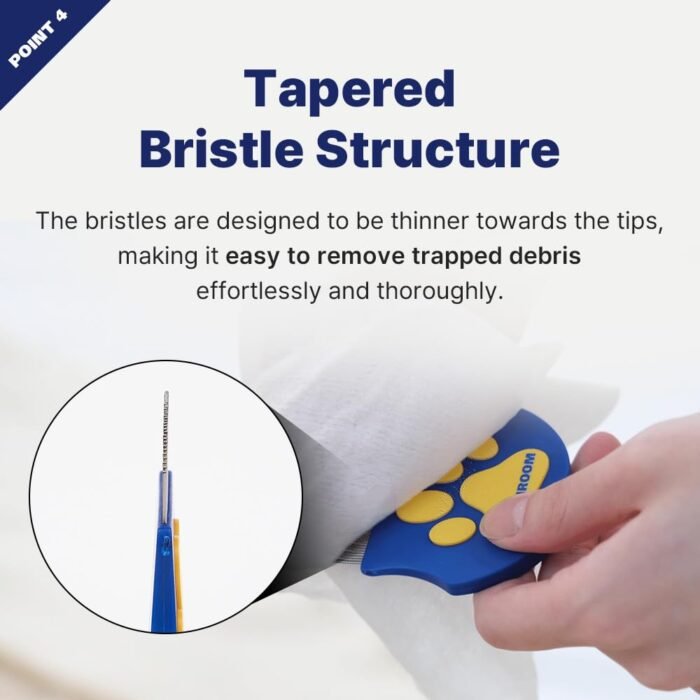 [PETHROOM] Professional Eye Comb for Pets | Stainless Steel Tear Stain Remover for Cats & Dogs | Gentle Round-Head Grooming Tool | Compact & Portable for Eye Gunk Removal