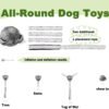3.7" Tough Dog Toys Ball for Aggressive Chewers Large Breed – Chew, Tug, Fetch, and Swim! - Image 6