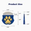 [PETHROOM] Professional Eye Comb for Pets | Stainless Steel Tear Stain Remover for Cats & Dogs | Gentle Round-Head Grooming Tool | Compact & Portable for Eye Gunk Removal