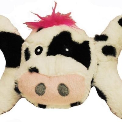 Jolly Pets Jolly Tug-a-Mal Cow Tug/Squeak Toy, Small