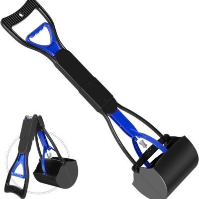 UPSKY Pooper Scooper for Large Small Dogs, Folding Dog Poop Scooper, Durable Spring and Premium Materials，Easy to Use for Grass, Dirt, Gravel Pick Up Shovel