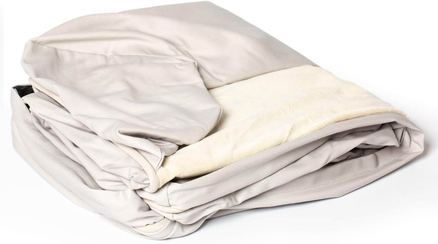 PetFusion Ultimate Dog Lounge Replacement Cover for Large Dog Bed Machine Washable Cover – Sandstone – Large