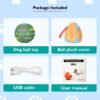 Dog Balls,The 3rd Generation Interactive Toys for Puppy/Small/Medium/Large Dogs,Improved Dog Rolling Effect Tennis Ball with Strap, Tough Motion Activated Automatic Moving Dog Toys (Green) - Image 7