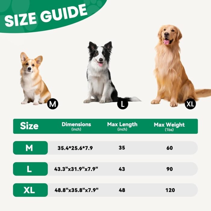 Elevated Dog Bed Raised Outdoor Dog Cot for Extra Large Dogs, Installation Requires No Tools, Frame with Washable Cooling Breathable Mesh Anti-Slip Feet, Indoor Pet Bed, Grey, 48.8 Inches