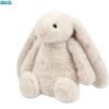 Best Pet Supplies Interactive Bunny Buddy Dog Toy with Crinkle and Squeaky Enrichment for Small and Medium Breed Puppies or Dogs, Cute and Plush - Bunny (Beige) - Image 2