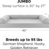 Furhaven Orthopedic Dog Bed for Large Dogs w/ Removable Bolsters & Washable Cover, For Dogs Up to 95 lbs - Quilted Sofa - Silver Gray, Jumbo/XL - Image 2