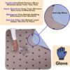 SincoPet Washable Dog Pee Pads with Puppy Grooming Gloves,Puppy Pads,Reusable Pet Training Pads,Large ,Waterproof Pet Pads for Dog Bed Mat,Super Absorbing Whelping Pads,41x41 Inch (Pack of 2) - Image 2