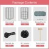 12 Panels Small Animal Playpen,Pet Playpen with Waterproof Mat,C&C Cage for Guinea Pigs,Puppy Play Pen,Bunny Playpen,Indoor Outdoor Portable Metal Wire Yard Fence - Image 2