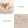 FUNNYFUZZY Calming Dog Bed Mat, Fluffy Fuzzy Couch Cover for Sofa, Furniture Protector with Removable Washable Cover for Small Dogs and Cats (Coffee,33.45 × 28.35 × 5.51 in) - Image 2