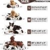 Dog Bed Crate Pad Pet Cushion Crate Mat Puppy Bed for Small Dogs Soft Fluffy Kennel Pad for Dog Crate, Anti-Slip Comfy Small Dog Bed