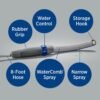 Waterpik Pet Wand Pro Dog Shower Attachment for Fast and Easy Dog Bathing and Cleaning, Indoor and Outdoor Sprayer Includes 8-Foot Flex Hose, Blue/Grey, PPR-252E - Image 5