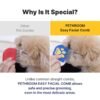 [PETHROOM] Professional Eye Comb for Pets | Stainless Steel Tear Stain Remover for Cats & Dogs | Gentle Round-Head Grooming Tool | Compact & Portable for Eye Gunk Removal