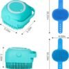 Comotech 3PCS Dog Bath Brush | Dog Shampoo Brush | Dog Scrubber for Bath | Dog Bath Brush Scrubber | Dog Shower/Washing Brush with Adjustable Ring Handle for Short & Long Hair (Blue Blue Blue) - Image 6