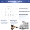 Saker Automatic Pet Water Fountain,2025 Upgraded Pet Water Fountain No Filter,Cat Water Dispenser Wireless Pour-Over,3L/106oz Ultra-Quiet Design,Pet Gravity Water Dispenser for Cat - Image 6