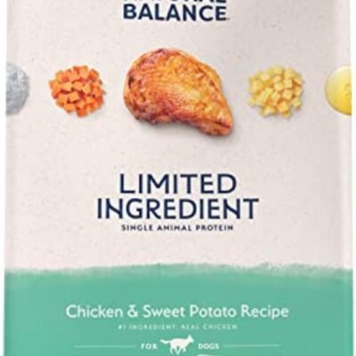 Natural Balance Limited Ingredient Adult Grain-Free Dry Dog Food, Chicken & Sweet Potato Recipe, 4 Pound (Pack of 1)
