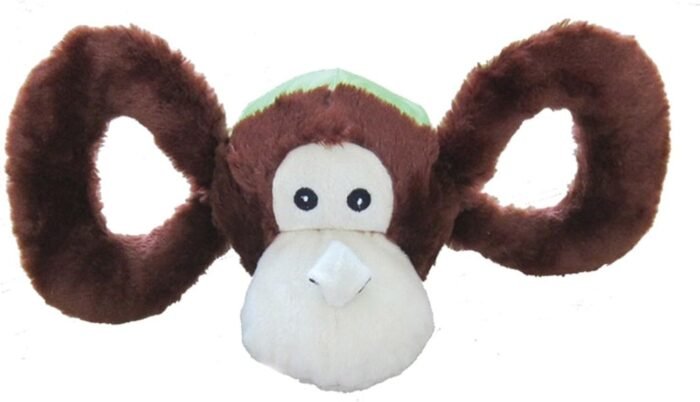 Jolly Pets Jolly Tug-a-Mal Cow Tug/Squeak Toy, Small