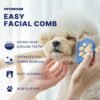 [PETHROOM] Professional Eye Comb for Pets | Stainless Steel Tear Stain Remover for Cats & Dogs | Gentle Round-Head Grooming Tool | Compact & Portable for Eye Gunk Removal