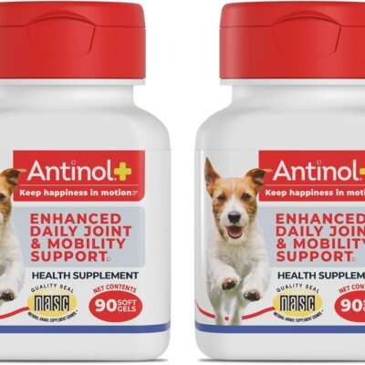 Plus, Mobility, Hip, and Joint Supplement for Dogs, Green-Lipped Mussels and Krill Oil - Dog Joint Supplement, Better and Faster Than Glucosamine and Chondroitin, 180 Soft Gels