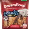 DreamBone Spirals Variety Pack, Rawhide Free Dog Chews, 18 count