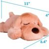 Original Snuggle Puppy Junior. Pet Anxiety Relief and Calming Aid, Comfort Toy for Behavioral Training in Biscuit