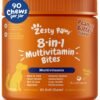 Zesty Paws Dog Multivitamin, Chewable Dog Vitamins and Supplements for Hip & Joints, Skin & Coat, Omega 3 Fish Oil for Dogs- Senior & Puppy Multivitamin - Peanut Butter- 90ct