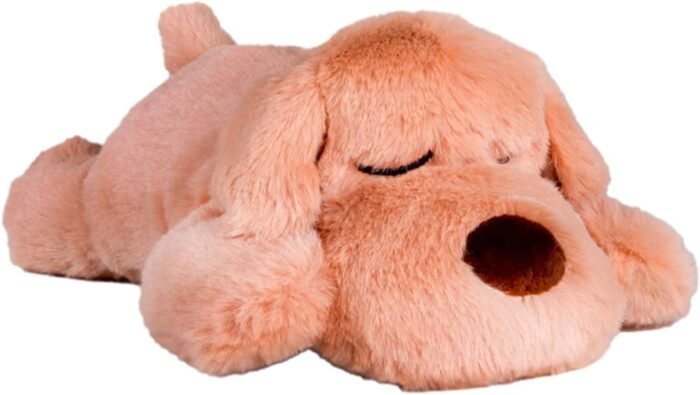 Original Snuggle Puppy Junior. Pet Anxiety Relief and Calming Aid, Comfort Toy for Behavioral Training in Biscuit
