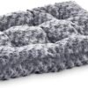 Amazon Basics Cat and Dog Bed and Crate Pad, Machine Washable, Indoor, 46 x 29 x 4 inches, Gray