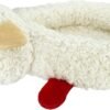 Multipet Lamb Chop Bed for Dogs, White, 27.0" L x 18.5" W x 5.5" Th
