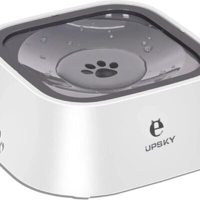 UPSKY Dog Bowl Dog Water Bowl No Spill Pet Water Bowl No Drip Slow Water Feeder Dog Bowl No-Slip Pet Water Dispenser 35oz Slow Drinking Bowl for Dogs and Cats