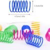 Andiker Cat Spiral Spring, 12 Pc Cat Creative Toy to Kill Time and Keep Fit Interactive Cat Toy Sturdy Heavy Plastic Spring Colorful Springs Cat Toy for Swatting, Biting, Hunting Kitten Toys - Image 5