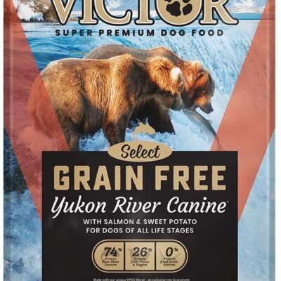 Victor Super Premium Dog Food – Grain Free Yukon River Canine – for Dogs of All Life Stages – High Protein Dry Dog Food for All Normally Active Dogs, 15 lb
