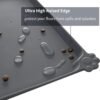 Waterproof Pet Feeding Mat with High Raised Edges, Heavier and Thicker Placemats for Cat Dog Water Bowl with BPA Free, Dogs Cats Food Mats for Messy Drinkers to Prevent Spill and Protect Floors - Image 3