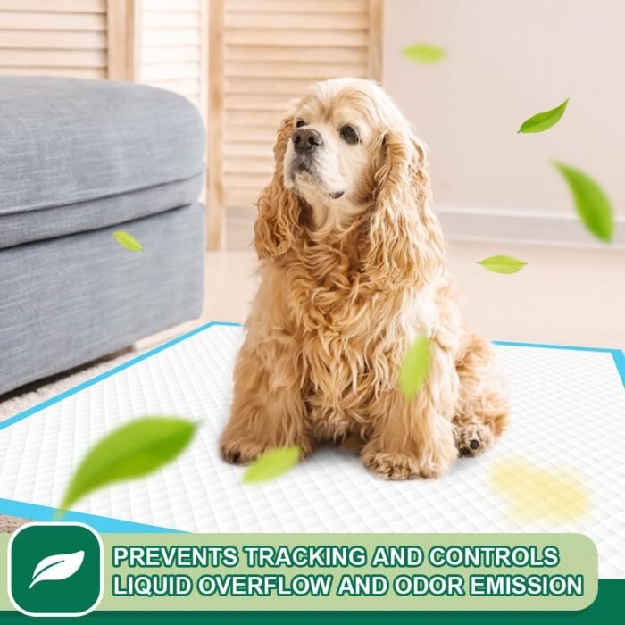 IMMCUTE Puppy Pee Pads 22"x23"-100 Count | Dog Pee Training Pads Super Absorbent & Leak-Proof | Disposable Pet Piddle and Potty Pads for Puppies | Dogs | Doggie| Cats | Rabbits