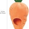 Amazon Basics Hide and Seek Squeaky Dog Plush Toy, Rabbit and Carrot, Orange and White, 5 Pack - Image 5