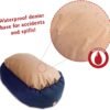 Majestic Pet 40 Inch Bagel Calming Dog Bed Washable – Cozy Soft Round Dog Bed with Spine Support for Dogs to Rest their Head - Fluffy Donut Dog Bed 40x29x9 (Inch) - Round Pet Bed Large – Blue - Image 6