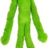 Multipet Swingin' Slevin Frog Dog Plush Toy - Squeaky Dog Toy for All Dogs - Extra Soft Plush Dog Toy - Stuffed Animal Dog Toy for Cuddling & Playing - Cute Dog Pet Toy (27”, Green, 5 Squeakers)