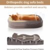Orthopedic Dog Bed for Medium, Large Dogs Breeds, High Density Egg Crate Foam Dog Sofa Beds with Four Sided Bolster,Oval Kennel Bed, Pet Couch Bed,Removable Washable Cover& Non-Slip Bottom - Image 2