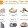 K&H Pet Products Pet Bed Warmer, Turn Any Pet Bed Into a Heated Cat or Dog Bed, Waterproof Indoor Heated Warming Pad Insert, Automatic Temperature, Safety Listed - Extra-Large 26.5 X 16.75in Gray